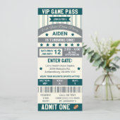 Het eerste jaar naar beneden! Verjaardag football  Kaart (Staand voorkant)