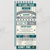 Het eerste jaar naar beneden! Verjaardag football  Kaart (Voorkant / Achterkant)