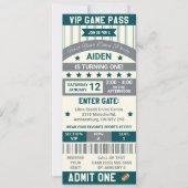 Het eerste jaar naar beneden! Verjaardag football  Kaart (Voorkant)