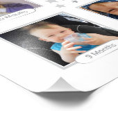 Het eerste jaar van de baby, Genderneutrale Keepas Foto Afdruk (Hoek)