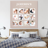 Het eerste jaar van de conservatieve baby: het kal canvas afdruk (Insitu (Slaapkamer))