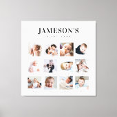 Het eerste jaar van de conservatieve baby: het kal canvas afdruk (Voorkant)