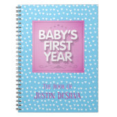 Het eerste jaar van de individuele baby notitieboek (Voorkant)