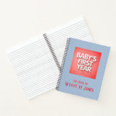 Het eerste jaar van de individuele baby notitieboek (Binnen)