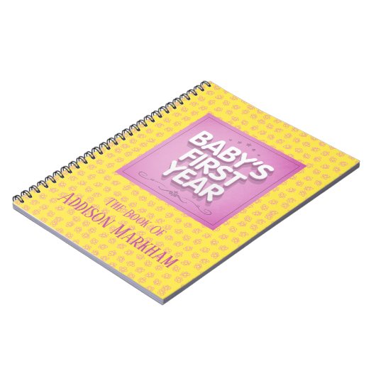 Het eerste jaar van de individuele baby notitieboek (Linkerzijde)