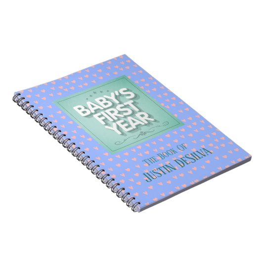 Het eerste jaar van de individuele baby notitieboek (Rechterzijde)