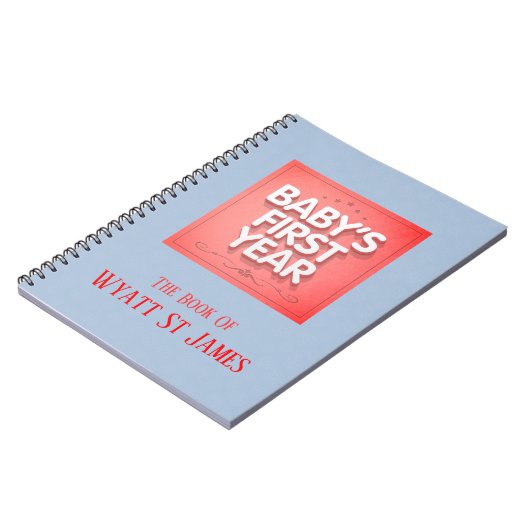 Het eerste jaar van de individuele baby notitieboek (Linkerzijde)