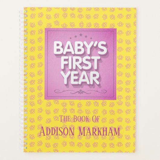 Het eerste jaar van de individuele baby planner (Voorkant)