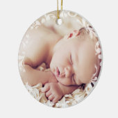 Het eerste kerst Ornament van de pasgeboren baby (Links)