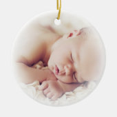 Het eerste kerst Ornament van de pasgeboren baby (Voorkant)