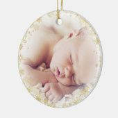 Het eerste kerst Ornament van de pasgeboren baby (Links)