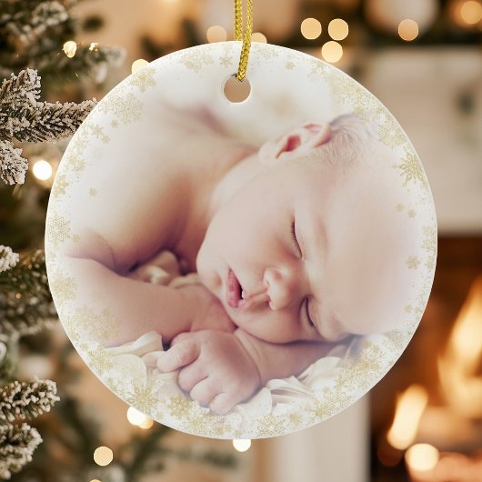 Het eerste kerst Ornament van de pasgeboren baby