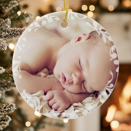Het eerste kerst Ornament van de pasgeboren baby