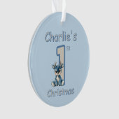 Het eerste kerstfeest van de rendieren! ornament (voorkant)