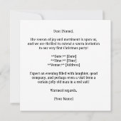 Het eerste kerstfeest van Klein Konijn, op maat ge Kaart (Achterkant)