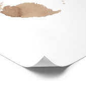 Het eerste koffie Poster (Hoek)