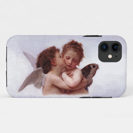 Het eerste kusschilderij van William Bouguereau Case-Mate iPhone Case (Achterkant (horizontaal))