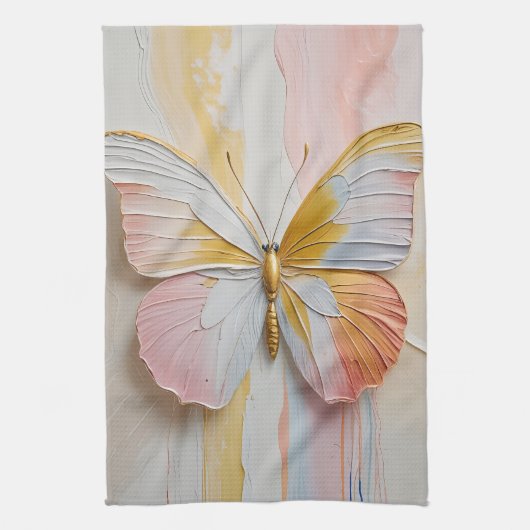 Het eerste licht van de monarch theedoek (Verticaal)