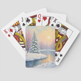 Het eerste licht van de winter pokerkaarten