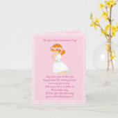 Het eerste Meisje van het Haar van de Heilige Kaart (Gele Bloem)