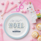 Het eerste Noel Christmas Baby shower Papieren Bordje (Feest)