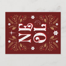 Het eerste Noel Christmas Briefkaart