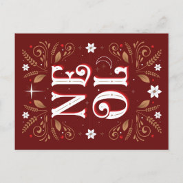 Het eerste Noel Christmas Briefkaart