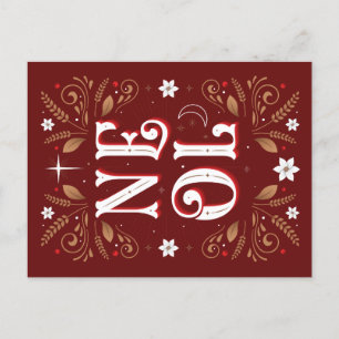 Het eerste Noel Christmas Briefkaart