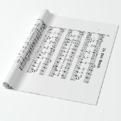 Het eerste noel-omslagpapier cadeaupapier (Uitgerold)