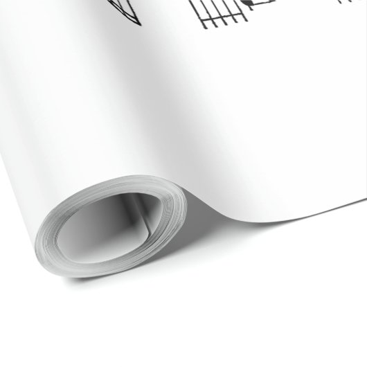 Het eerste noel-omslagpapier cadeaupapier (Rol Hoek)