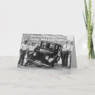 Het eerste paardenvervoer kaart