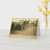 Het eerste rij-Wenskaart Kaart (Gele Bloem)