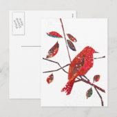 Het eerste Seizoen van de Vakantie van de Sneeuw Feestdagenkaart (Voorkant / Achterkant)