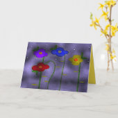 "Het eerste sneeuwval" 5 x 7 leeg Wenskaart Kaart (Gele Bloem)