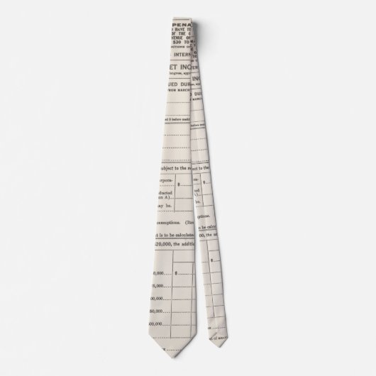 Het eerste Stropdas van het Amerikaanse inkomstenb (Voorkant)