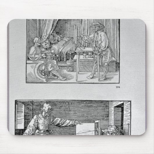 Het eerste technische boek van de kunstenaar muismat (Voorkant)