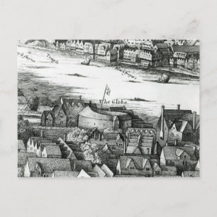 Het Eerste Theater van het Wereldbol of het Theate Briefkaart