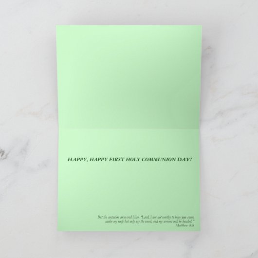 Het eerste Traditionele Wenskaart van de Heilige Kaart (Binnen)