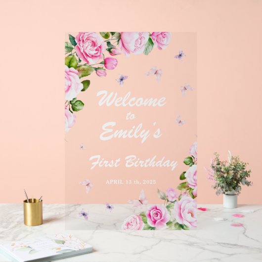 Het eerste verjaardagsbord van acryl acryl bord (Huwelijk)