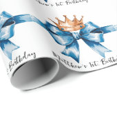 Het eerste verjaardagsfeestje van de kleine prins cadeaupapier (Rol Hoek)