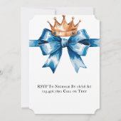 Het eerste verjaardagsfeestje van de kleine prins kaart (Achterkant)