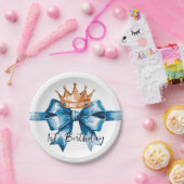 Het eerste verjaardagsfeestje van de kleine prins papieren bordje (Feest)