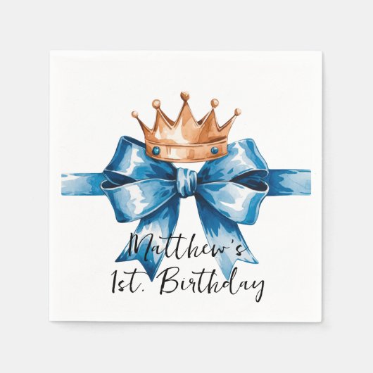 Het eerste verjaardagsfeestje van de kleine prins servet (Voorkant)