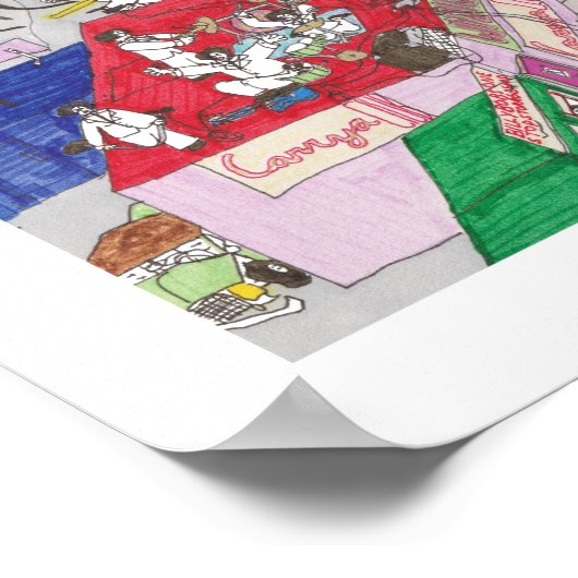 Het eerste Voltz Tekening Poster (Hoek)