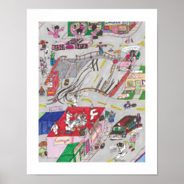 Het eerste Voltz Tekening Poster