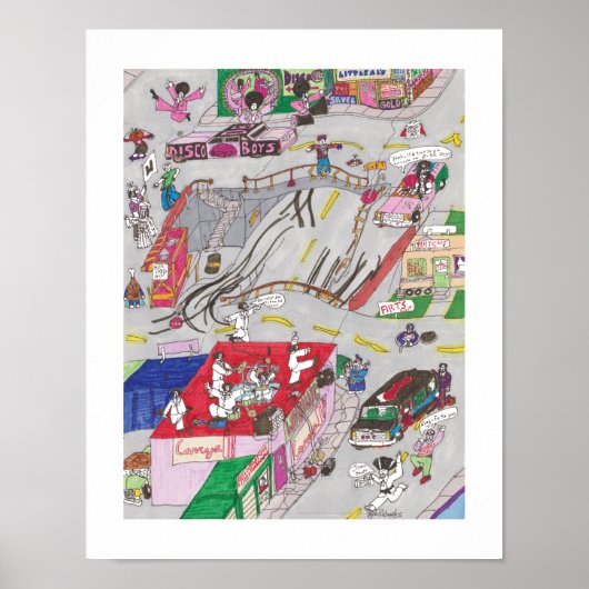 Het eerste Voltz Tekening Poster (Voorkant)