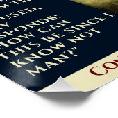 Het eerste vreugdevolle mysterie perfect poster (Hoek)