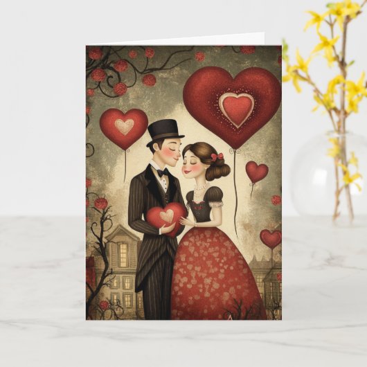 Het eeuwige liefdesverhaal kaart (Gele Bloem)