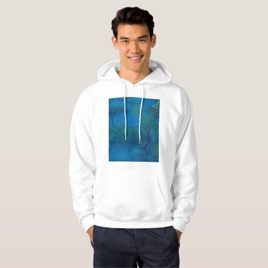 Het eeuwige meer in het cederbos hoodie (Voorkant volledig)