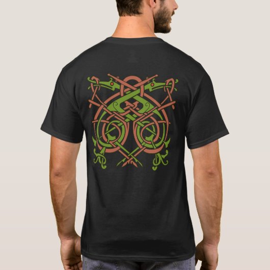 Het Eeuwige Omarm T-shirt: Archetypische Keltische T-shirt (Achterkant)